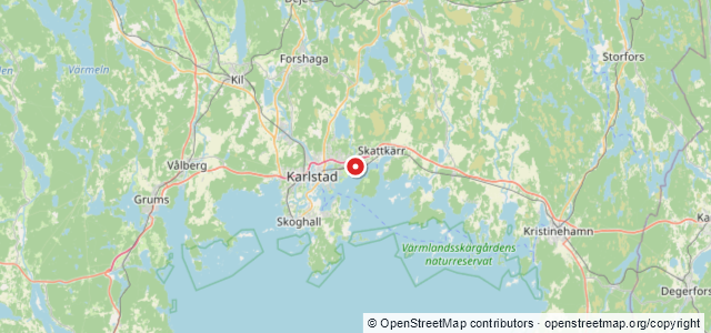 Kort over Slæbebåd, Karlstad