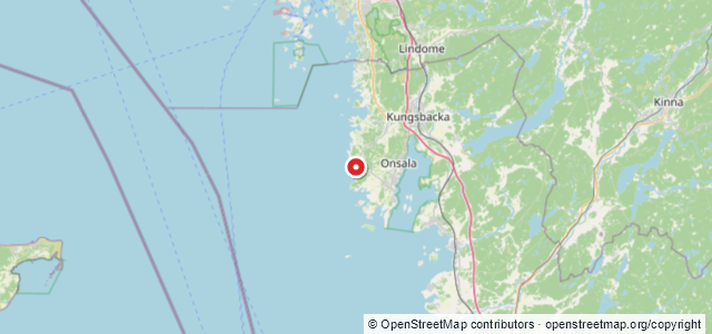 Kort over Cron De Frede, Kungsbacka