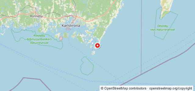 Kort over Selma, Karlskrona