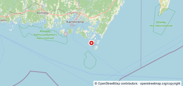 Kort over Retriever, Karlskrona