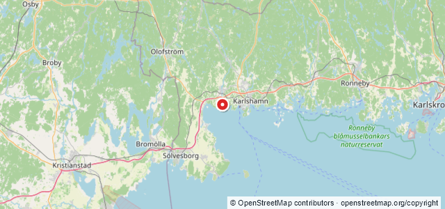 Kort over Pram, Karlshamn