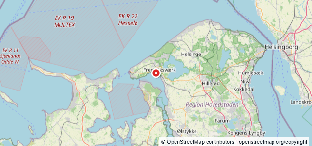 Kort over --Vrag, Roskilde Fjord