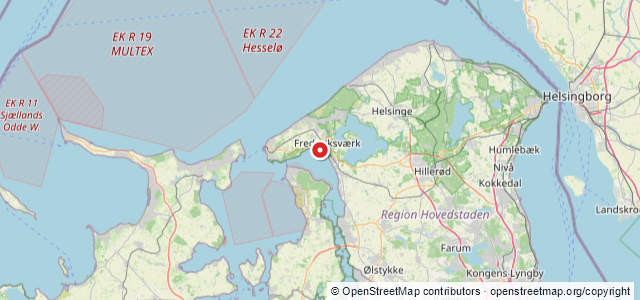 Kort over --Vrag, Roskilde Fjord