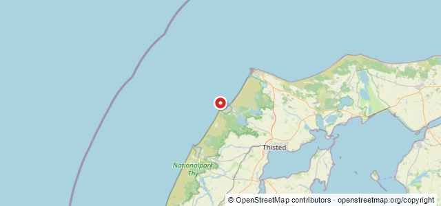 Kort over Sten. Klitmøller W