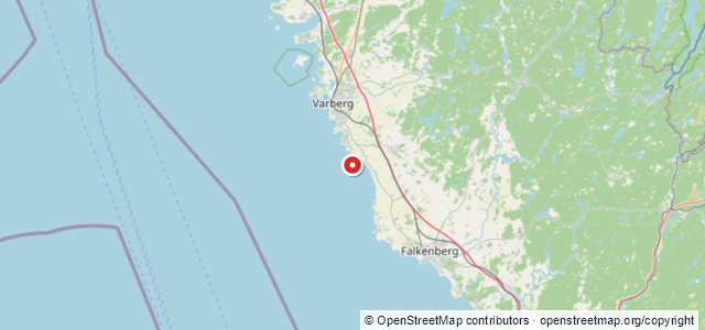 Kort over Der Pfeil, Varberg