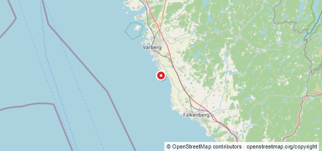 Kort over Der Pfeil, Varberg