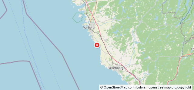 Kort over Prindzessin Von Preussen, Varberg