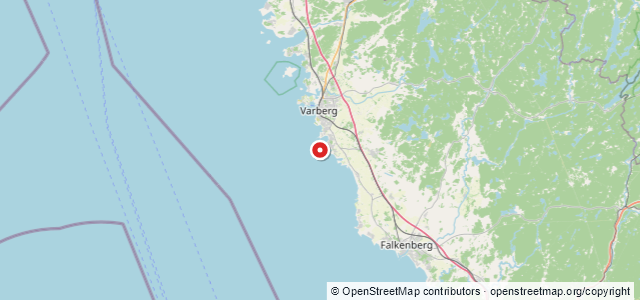Kort over Agnete, Varberg