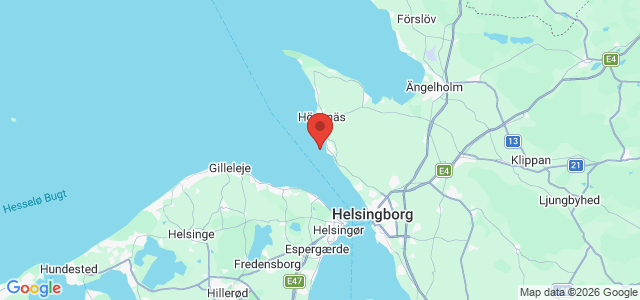 Kort over Dana Hjuldamper