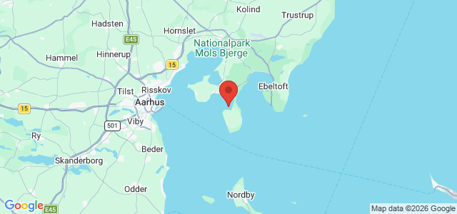 Kort over Ebeltoftvig ved Draget