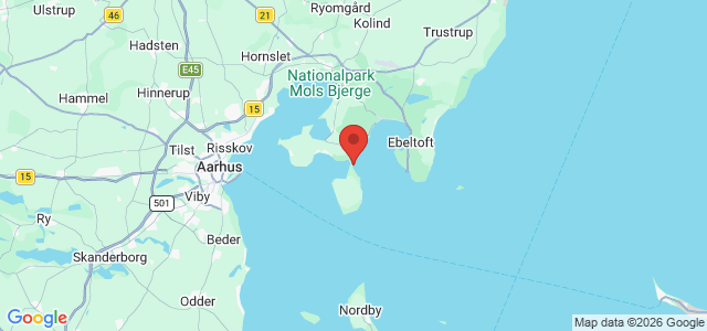 Kort over Ebeltoft Vig ved Draget