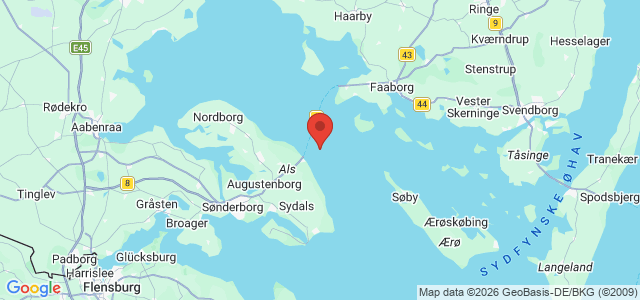Kort over Årøsund