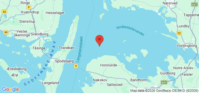 Kort over Lina M/S