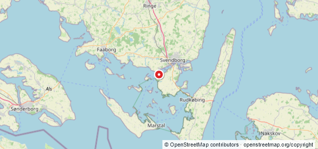 Kort over Bækkehave Fyr