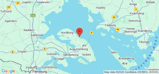 Kort over Aarøsund