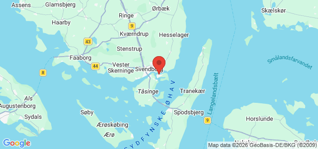 Kort over Gefion M/S